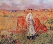 Pierre Renoir The Shepherdess the Cow and the Ewe china oil painting artist